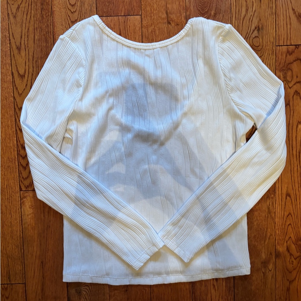White Long Sleeve Top